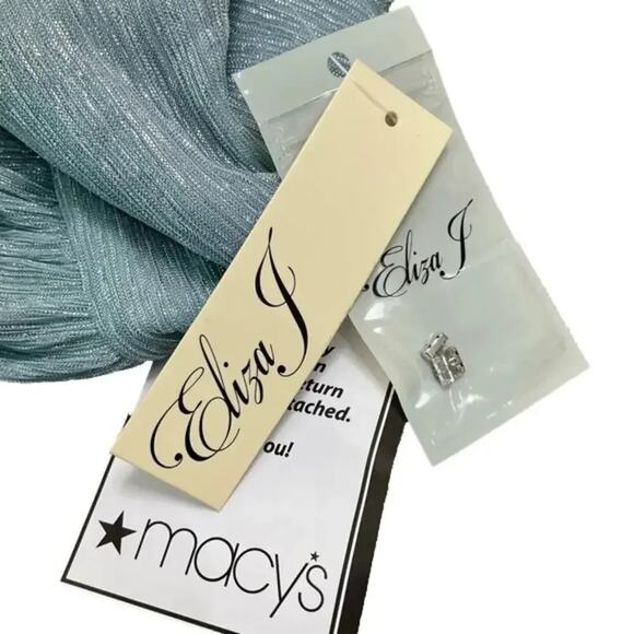 Eliza J Women's Gown Formal Shimmering Cutout Halter Dress Blue Size 6 NWT - Picture 6 of 7